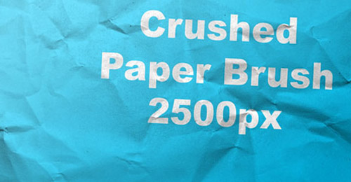 crushed paper brush