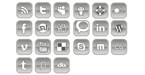 vector social networking icons