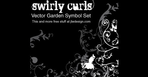 symbols curls vector